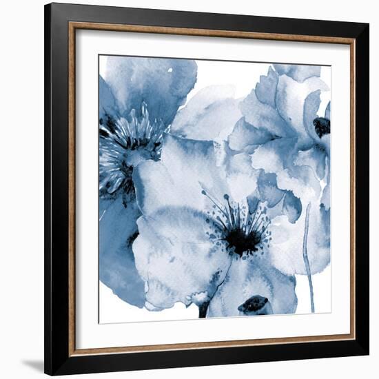 Flowing Flowers 2-Victoria Brown-Framed Art Print