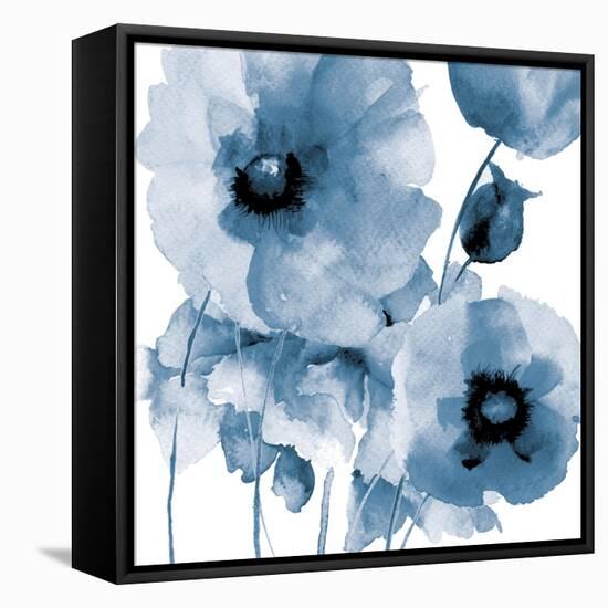 Flowing Flowers-Victoria Brown-Framed Stretched Canvas