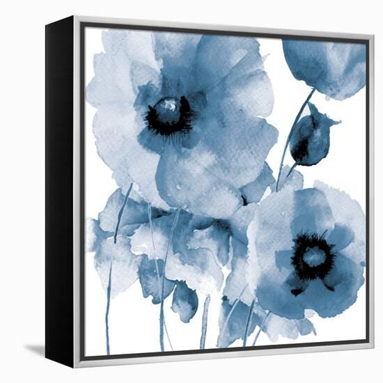 Flowing Flowers-Victoria Brown-Framed Stretched Canvas