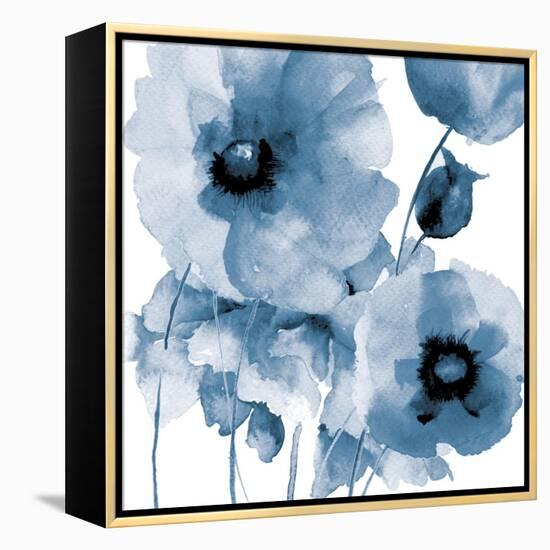 Flowing Flowers-Victoria Brown-Framed Stretched Canvas