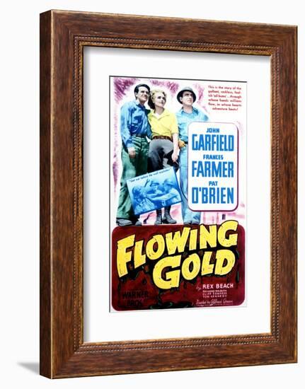 Flowing Gold - Movie Poster Reproduction-null-Framed Photo