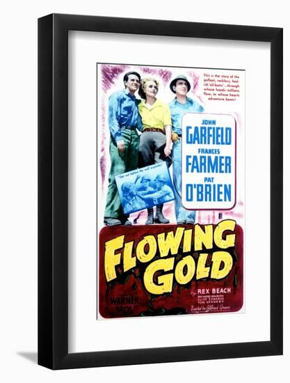 Flowing Gold - Movie Poster Reproduction-null-Framed Photo