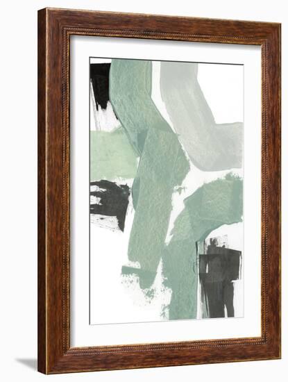 Flowing Green II-null-Framed Art Print