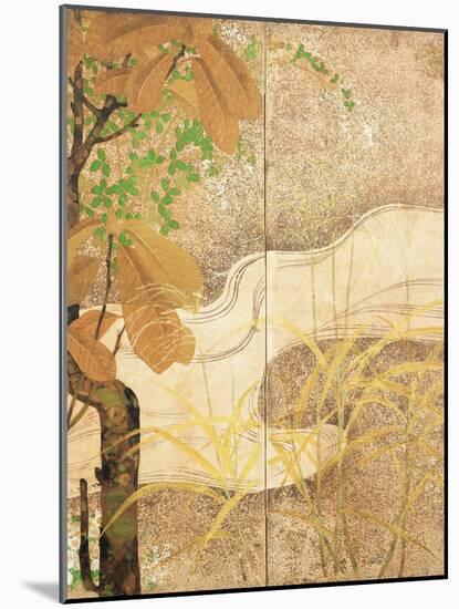 Flowing River-Japanese School-Mounted Giclee Print