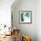 Flowing Teal I-Studio W-Framed Art Print displayed on a wall