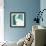 Flowing Teal I-Studio W-Framed Art Print displayed on a wall