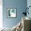 Flowing Teal I-Studio W-Framed Art Print displayed on a wall