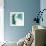 Flowing Teal I-Studio W-Framed Art Print displayed on a wall