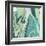 Flowing Teal III-Studio W-Framed Art Print