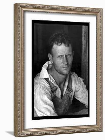 Floyd Burroughs, Cotton Sharecropper-Walker Evans-Framed Art Print