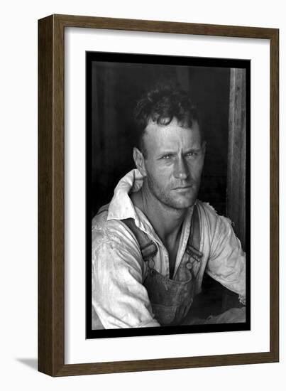 Floyd Burroughs, Cotton Sharecropper-Walker Evans-Framed Art Print