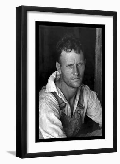 Floyd Burroughs, Cotton Sharecropper-Walker Evans-Framed Art Print