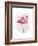 Fluffy Flamingo 2-Fab Funky-Framed Art Print