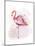 Fluffy Flamingo 4-Fab Funky-Mounted Art Print