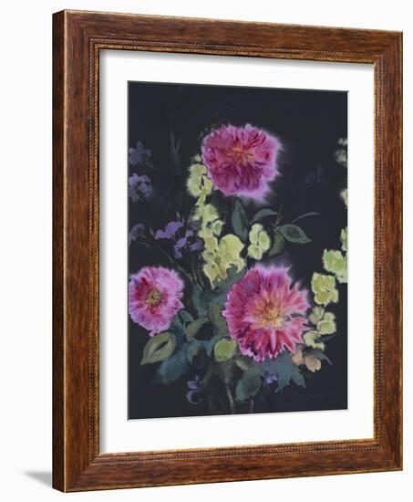 Fluid Flowers 2-Marietta Cohen Art and Design-Framed Giclee Print