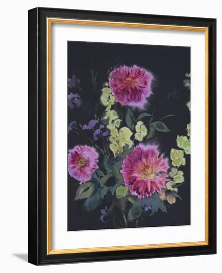 Fluid Flowers 2-Marietta Cohen Art and Design-Framed Giclee Print