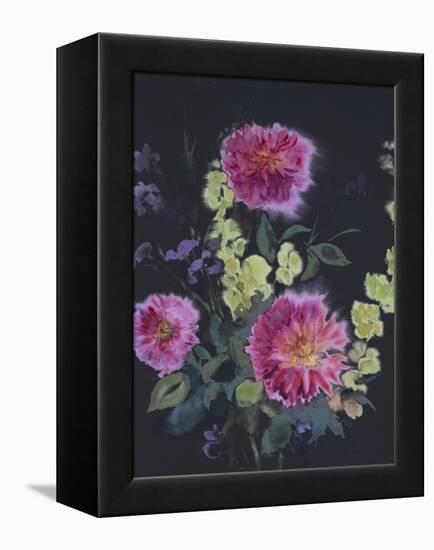 Fluid Flowers 2-Marietta Cohen Art and Design-Framed Premier Image Canvas