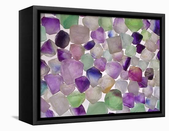 Fluorite minerals-Walter Geiersperger-Framed Premier Image Canvas