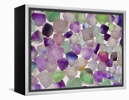 Fluorite minerals-Walter Geiersperger-Framed Premier Image Canvas