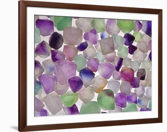 Fluorite minerals-Walter Geiersperger-Framed Photographic Print