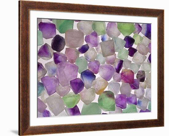 Fluorite minerals-Walter Geiersperger-Framed Photographic Print