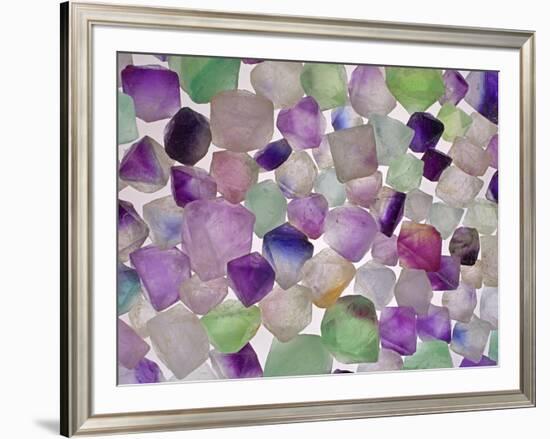 Fluorite minerals-Walter Geiersperger-Framed Photographic Print