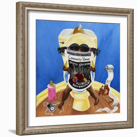 Flush Ignorance, 2014-Chris Fabor-Framed Giclee Print