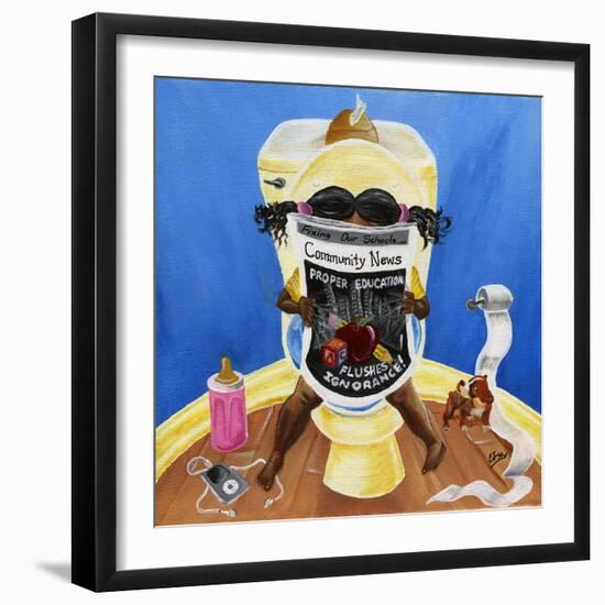 Flush Ignorance, 2014-Chris Fabor-Framed Giclee Print