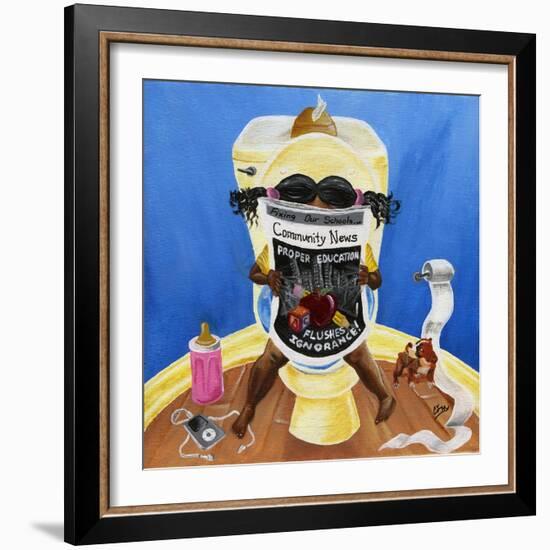 Flush Ignorance, 2014-Chris Fabor-Framed Giclee Print