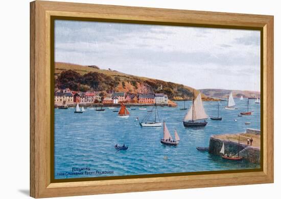 Flushing from Greenbank Ferry, Falmouth-Alfred Robert Quinton-Framed Premier Image Canvas