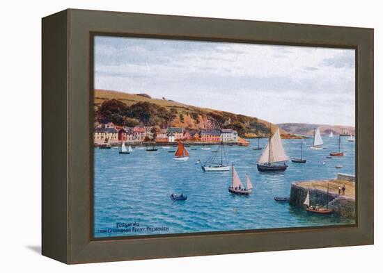 Flushing from Greenbank Ferry, Falmouth-Alfred Robert Quinton-Framed Premier Image Canvas