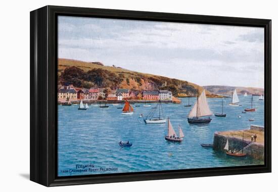 Flushing from Greenbank Ferry, Falmouth-Alfred Robert Quinton-Framed Premier Image Canvas