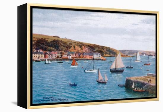 Flushing from Greenbank Ferry, Falmouth-Alfred Robert Quinton-Framed Premier Image Canvas