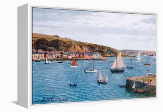 Flushing from Greenbank Ferry, Falmouth-Alfred Robert Quinton-Framed Premier Image Canvas