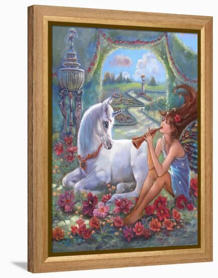 Flute Fairy-Judy Mastrangelo-Framed Premier Image Canvas