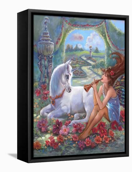 Flute Fairy-Judy Mastrangelo-Framed Premier Image Canvas