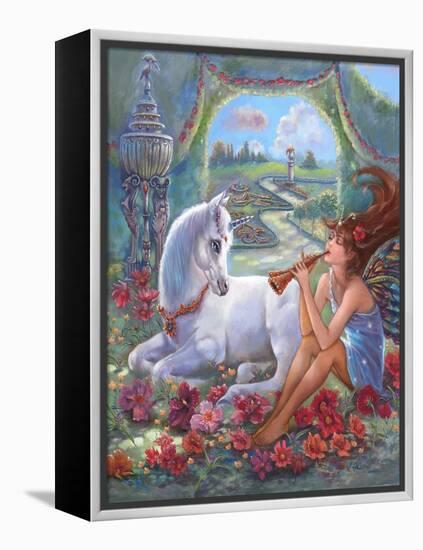 Flute Fairy-Judy Mastrangelo-Framed Premier Image Canvas