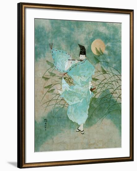 Flute Player-Charles Hollis Jones-Framed Art Print