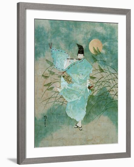 Flute Player-Charles Hollis Jones-Framed Art Print