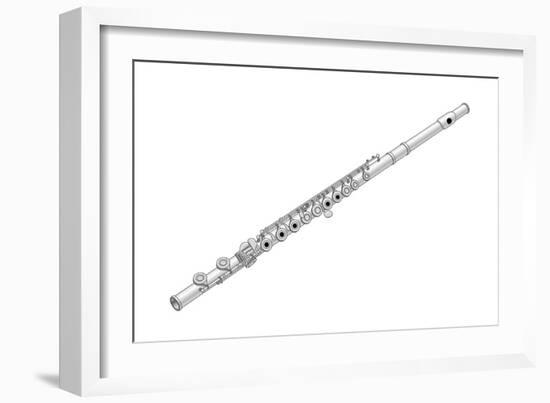 Flute, Woodwind, Musical Instrument-Encyclopaedia Britannica-Framed Art Print