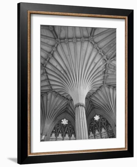 Fluted Columns of the Wells Cathedral-Dmitri Kessel-Framed Photographic Print