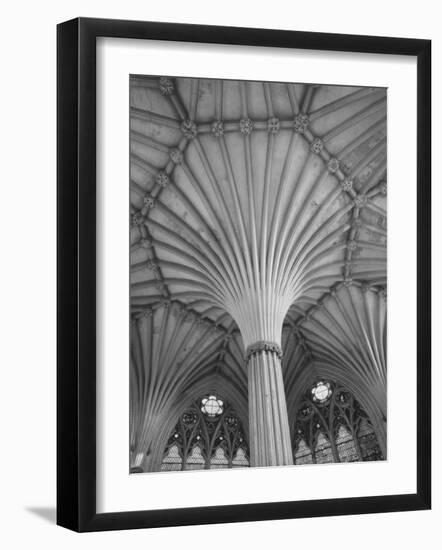 Fluted Columns of the Wells Cathedral-Dmitri Kessel-Framed Photographic Print