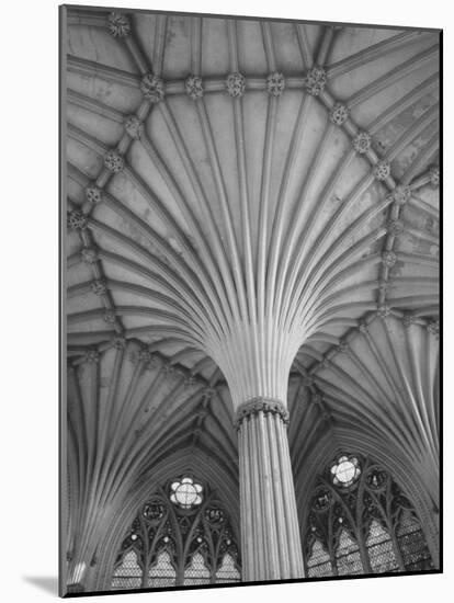 Fluted Columns of the Wells Cathedral-Dmitri Kessel-Mounted Photographic Print