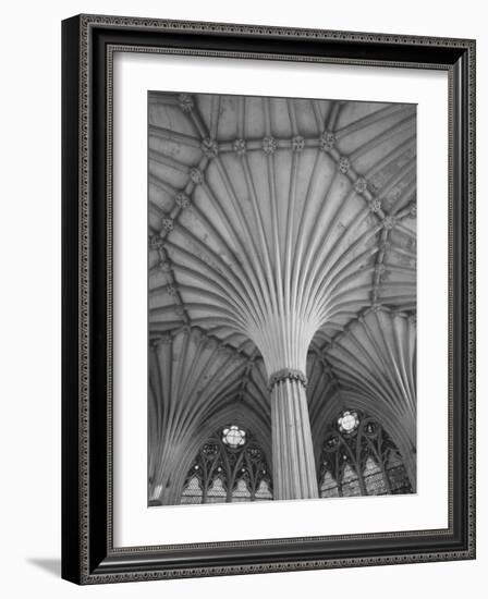 Fluted Columns of the Wells Cathedral-Dmitri Kessel-Framed Photographic Print