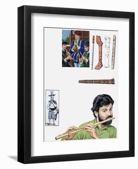 Flutes and Flutists-John Keay-Framed Giclee Print