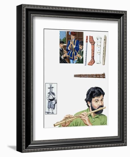 Flutes and Flutists-John Keay-Framed Giclee Print