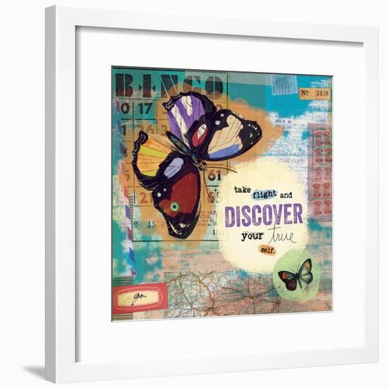 Flutter Collage 2-Holli Conger-Framed Giclee Print