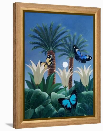 Flutter in the Jungle-ELEANOR FEIN-Framed Premier Image Canvas