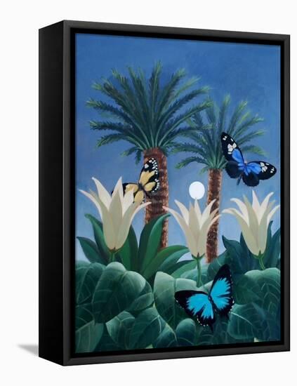 Flutter in the Jungle-ELEANOR FEIN-Framed Premier Image Canvas