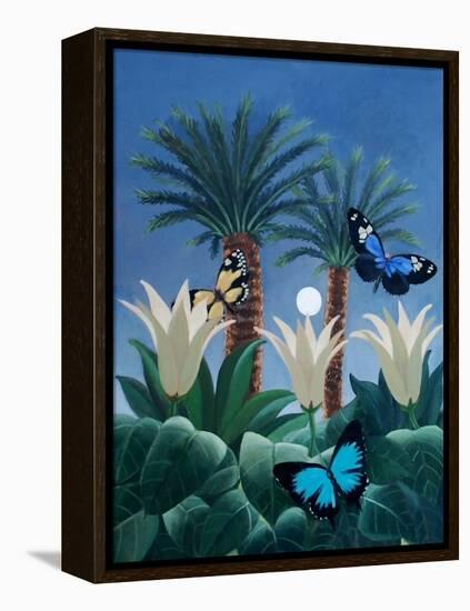 Flutter in the Jungle-ELEANOR FEIN-Framed Premier Image Canvas